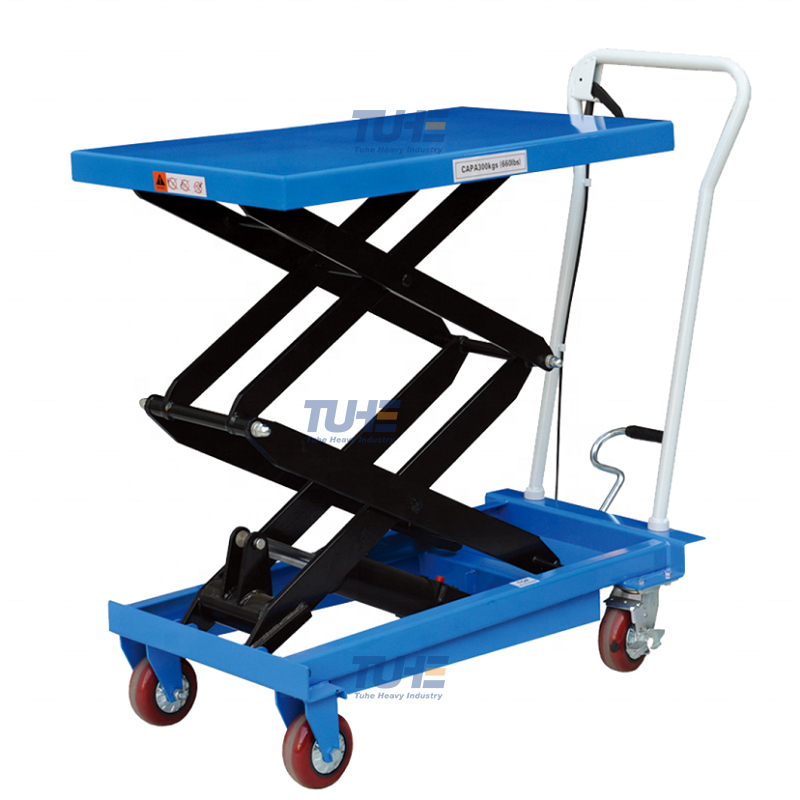 Mobile Hydraulic Lift Table For Warehouse Transportation Goods Tuhe lift